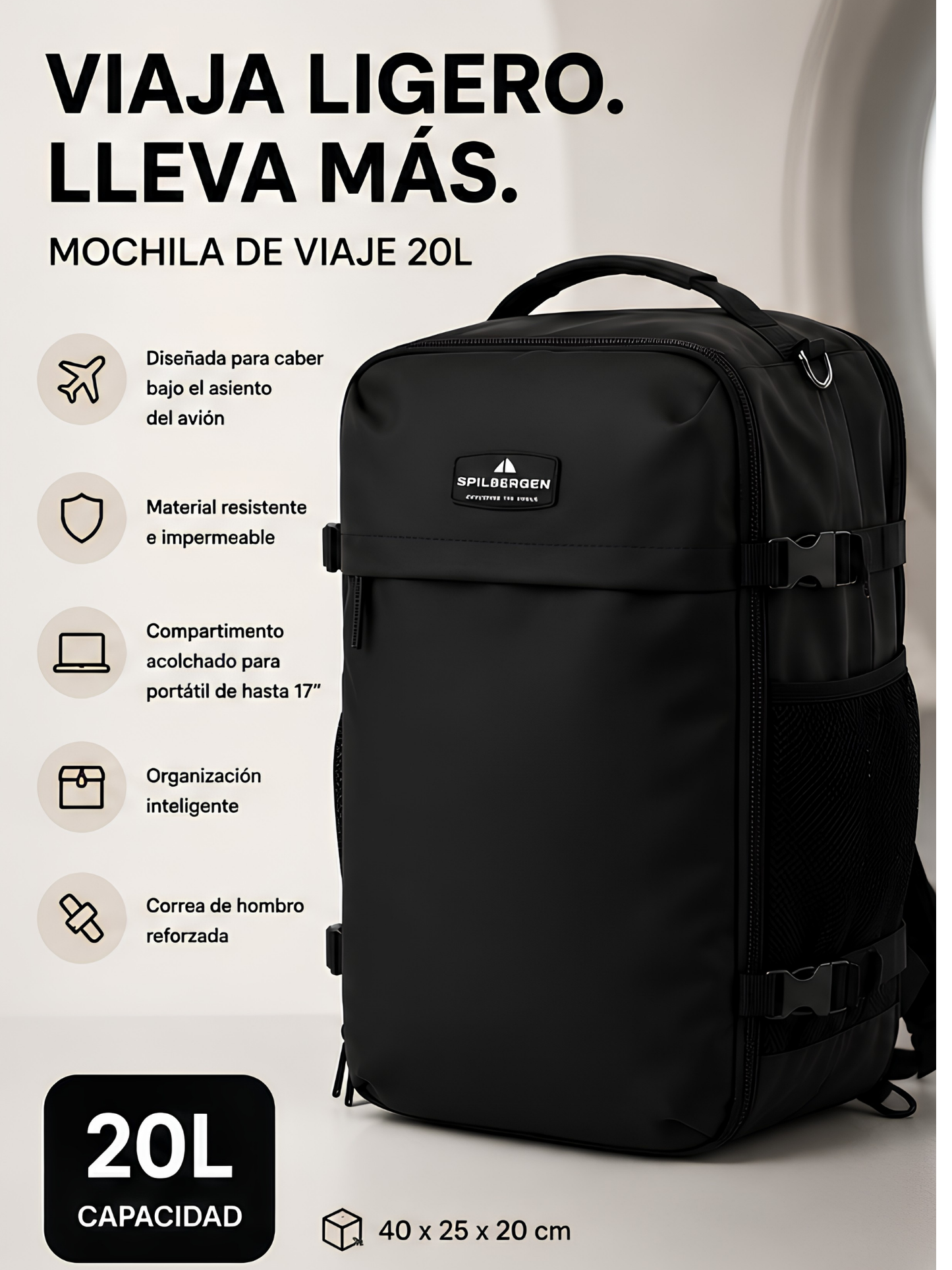 Mochila de Viaje ORVIAM 20L
