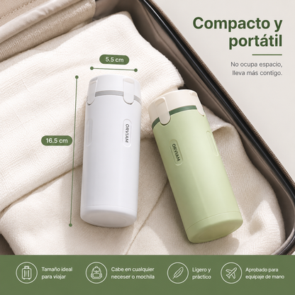ORVIAM TravelFlow 4 en 1 – Dispensador de Viaje Recargable