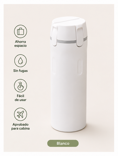 ORVIAM TravelFlow 4 en 1 – Dispensador de Viaje Recargable